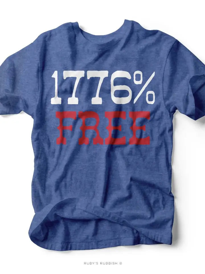1776% FREE TEE (blue)