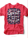WHERE THE SPIRIT IS TEE (red)