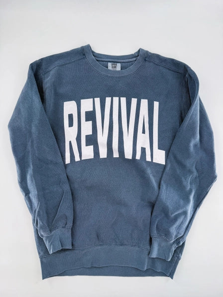 REVIVAL CREWNECK (dusty blue)