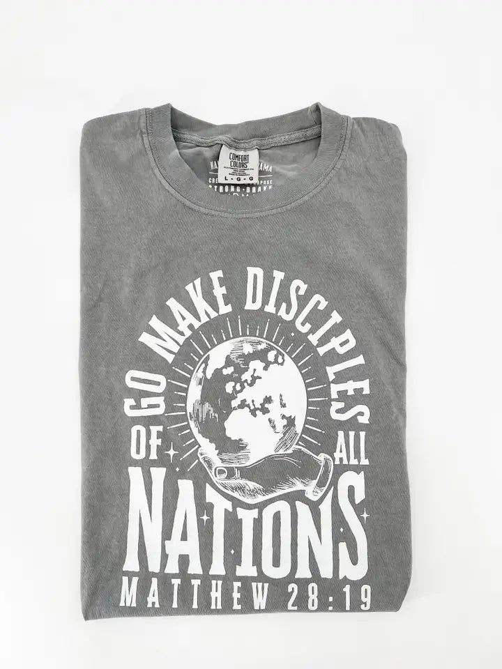 GO MAKE DISCIPLES TEE (grey)