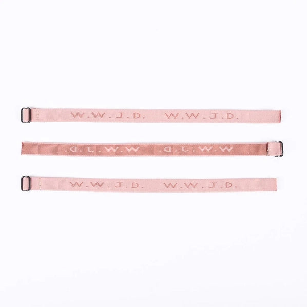 WWJD Bracelet (pink)