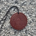 SUNSET - CAR FRESHENER/AIR FLAIR (brown, leather scent)