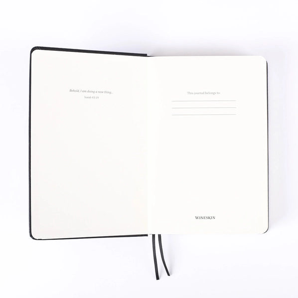 Wineskin Church Notes/Journal Hard Cover (black, large)