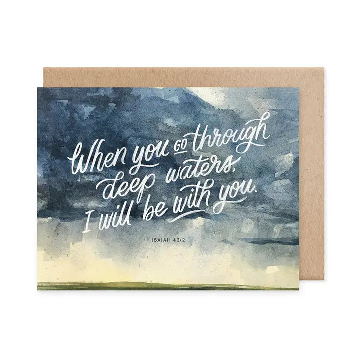 CARD - SYMPATHY/ENCOURAGEMENT (Deep Waters)