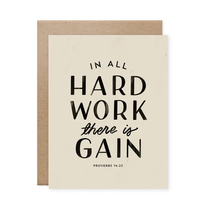 CARD - CONGRATS/GRAD (Hard Work)