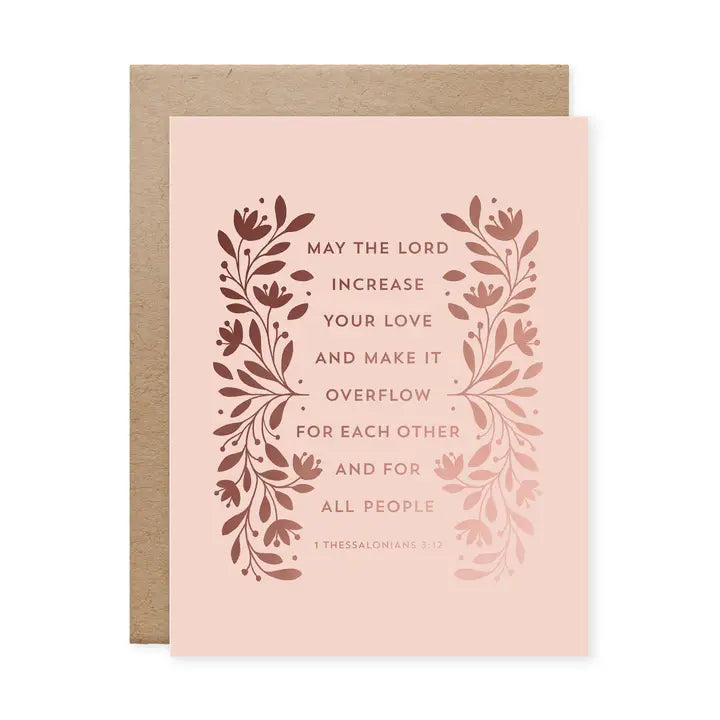 CARD - WEDDING/ENGAGEMENT (Increase Your Love)