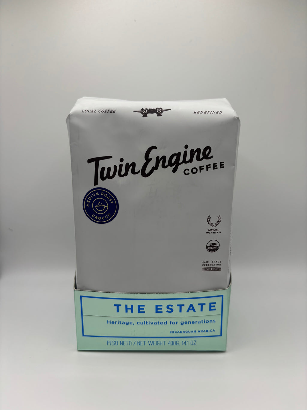 COFFEE - THE ESTATE (ground, medium roast, twin engine/nicaragua)
