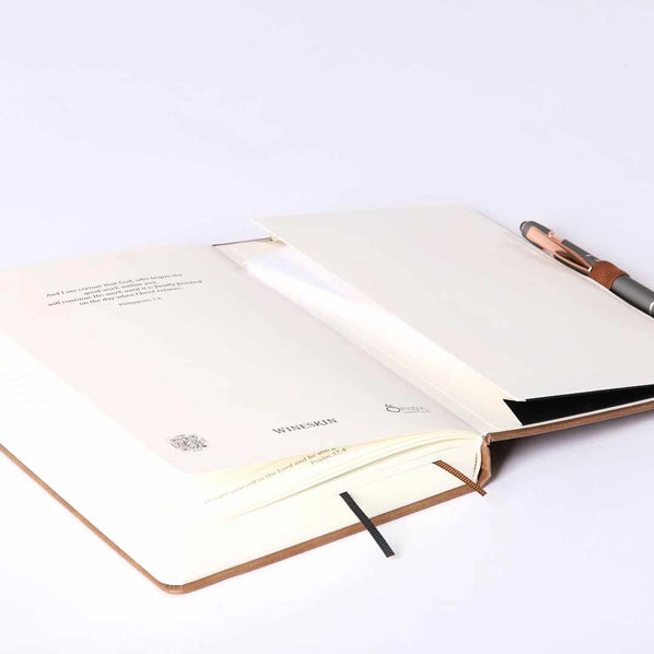 Wineskin Church Notes/Journal Hard Cover (tan, large)
